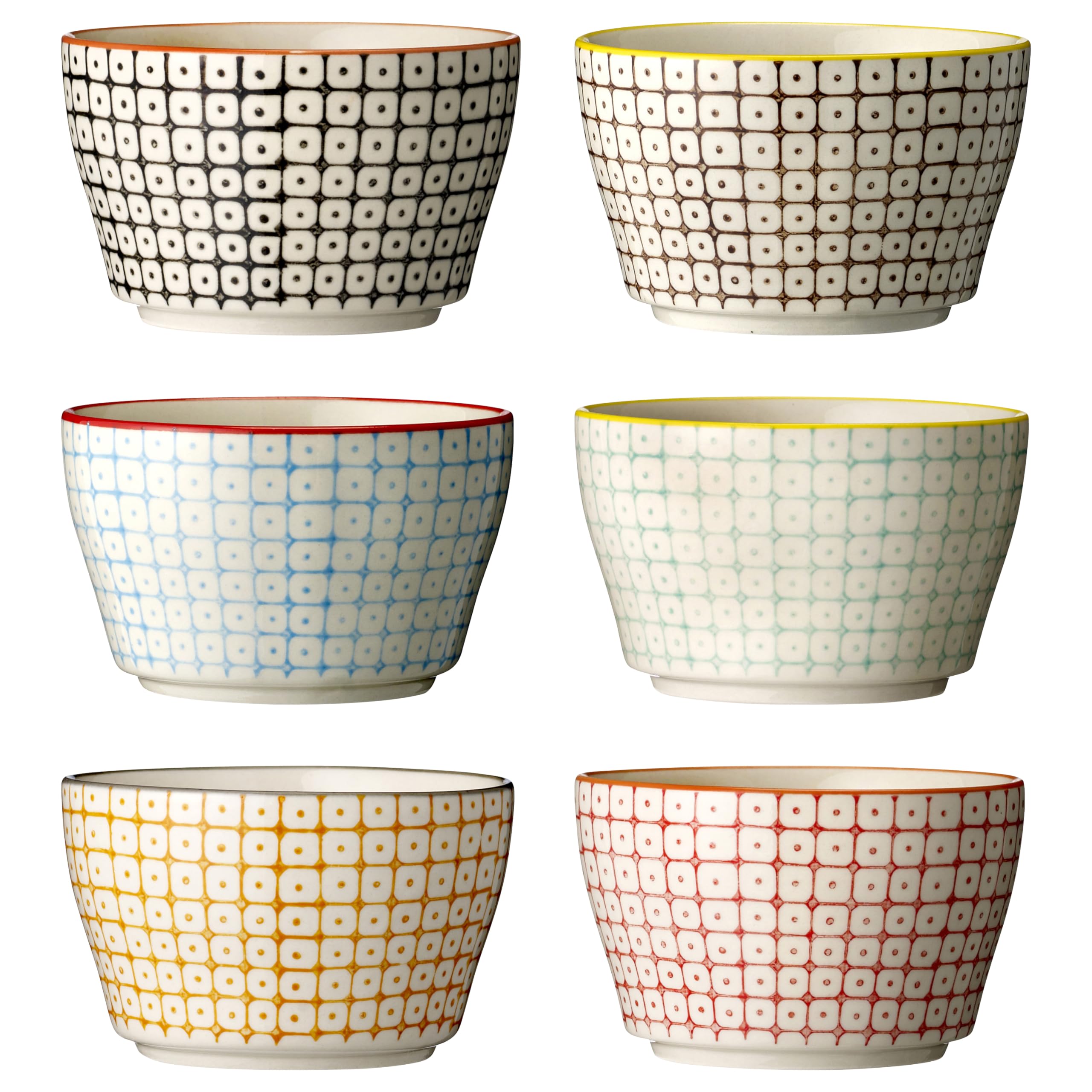 Ciotole "Carla/6/6 mm, colori assortiti/Handmade/11 x 6.5 cm