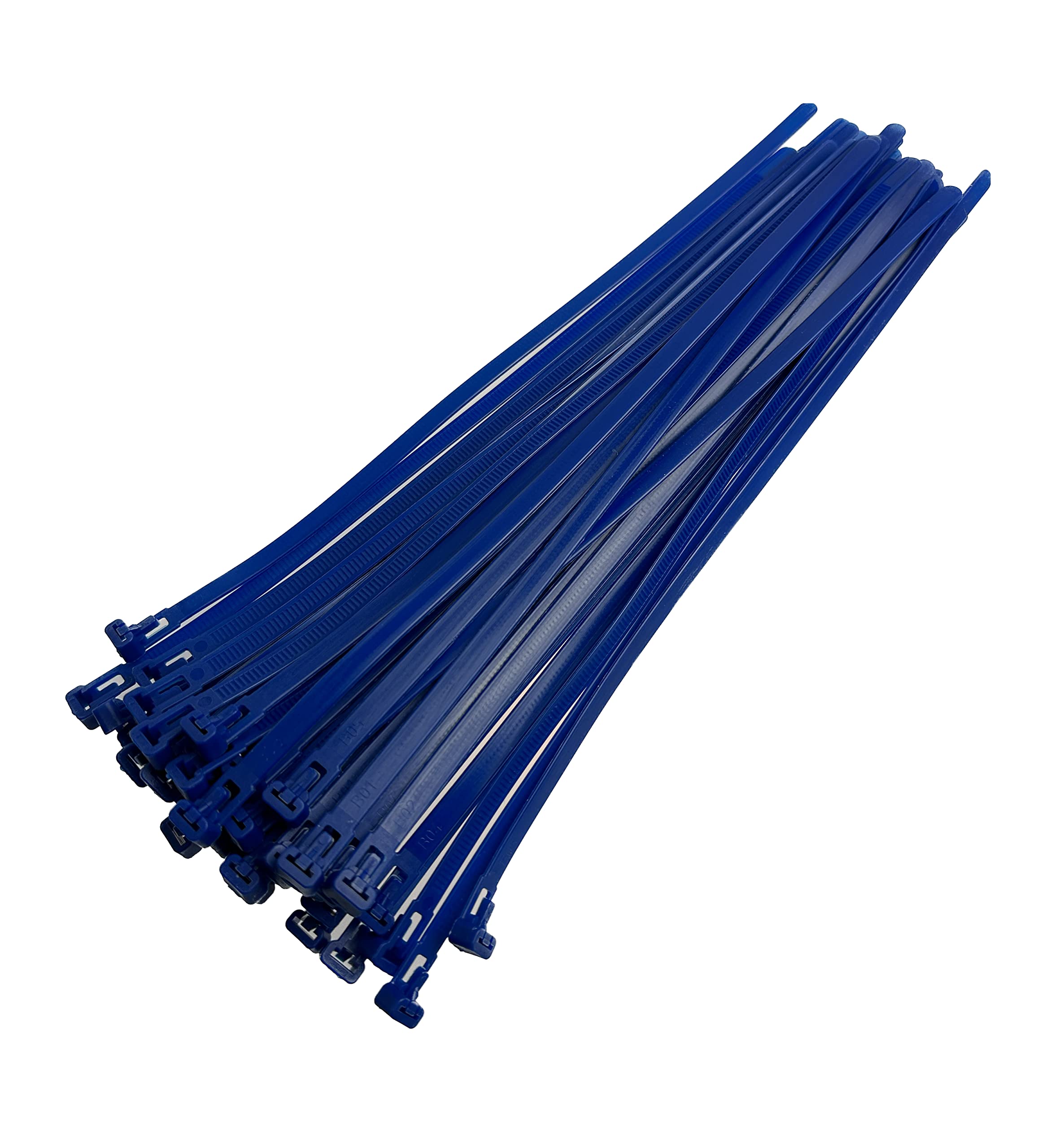Tr Cable Blue Releasable Cable Ties 7.2Mmx300mm, 50 Pieces