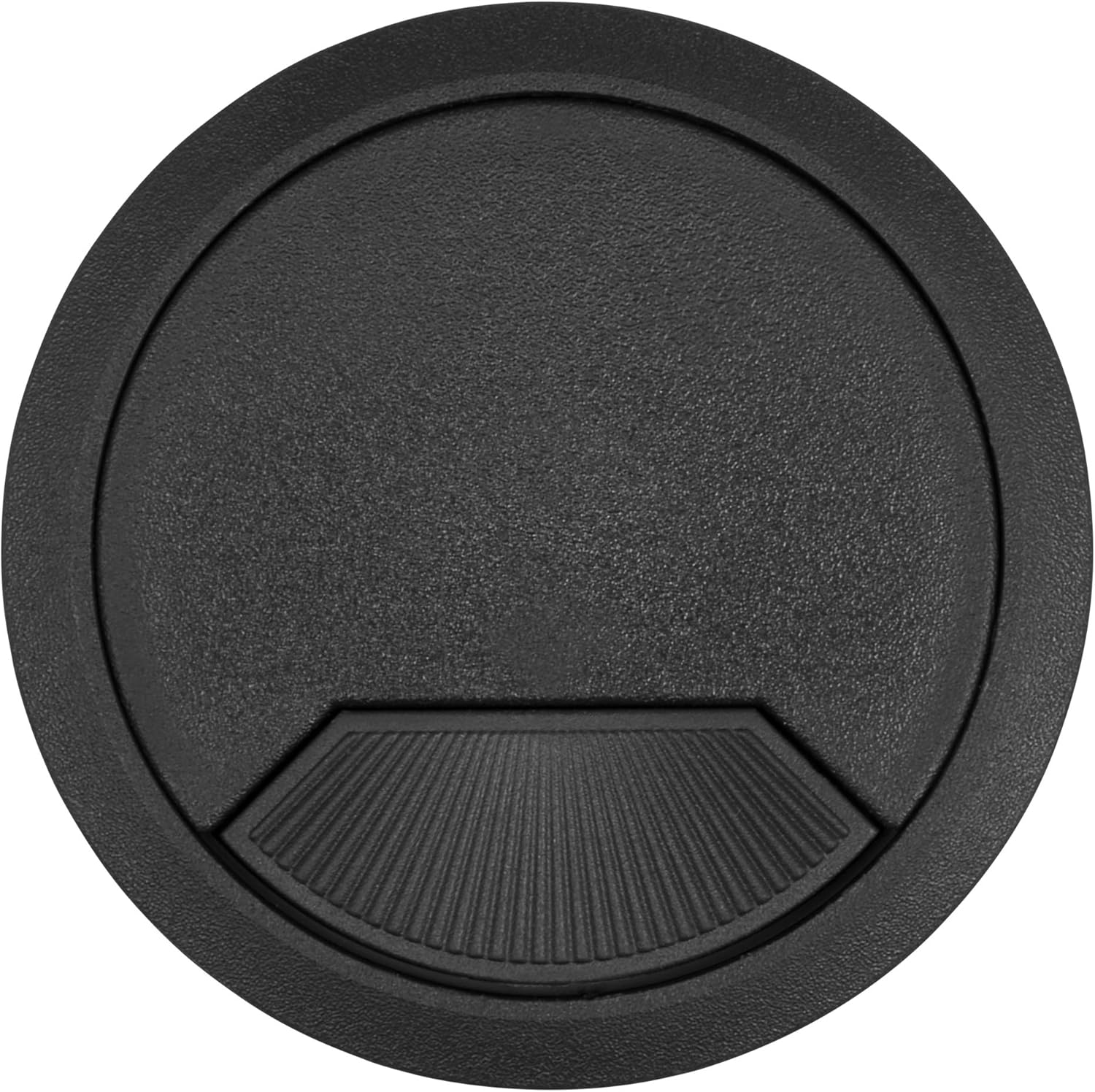 Trend Cable tidy insert (3 off) 80mm diameter, black.