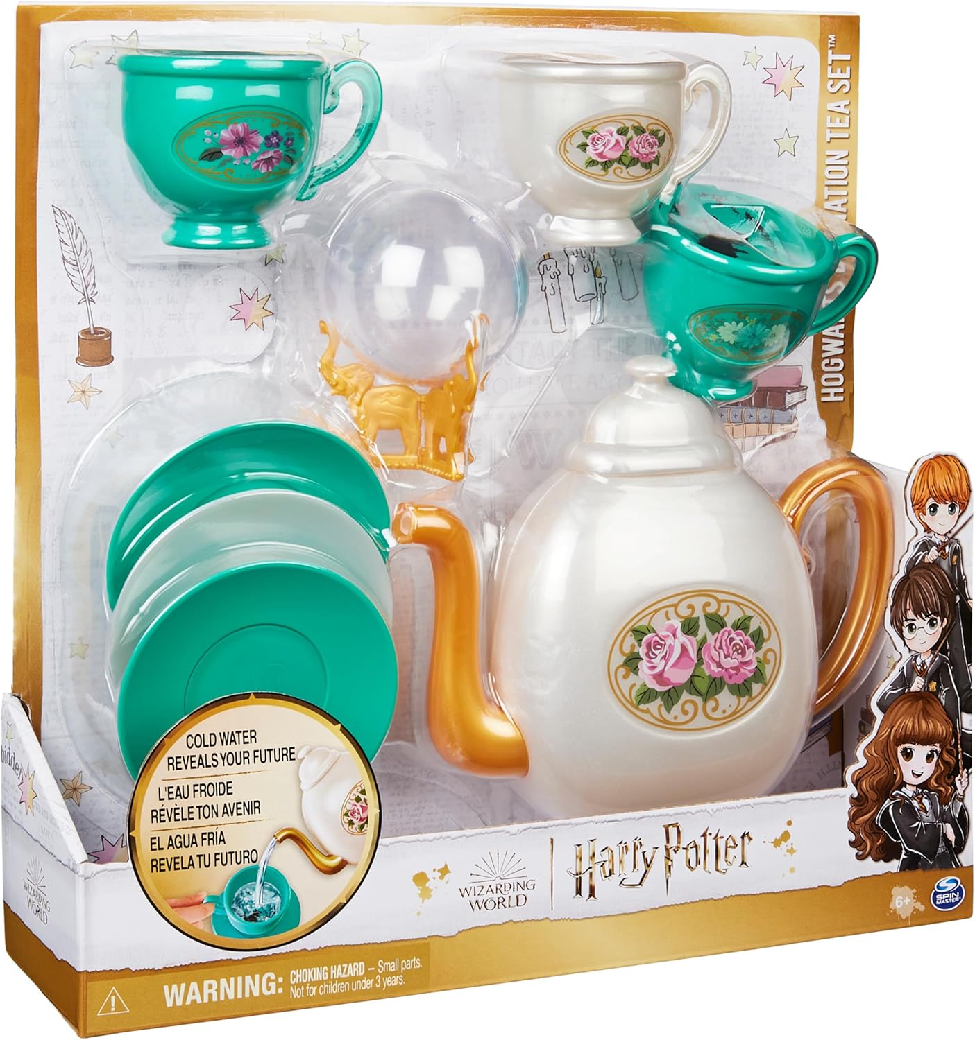 Wizarding World Harry Potter, Hogwarts Role Play Divination Tea Set and Crystal Ball, Kids Toys for Ages 6 and up