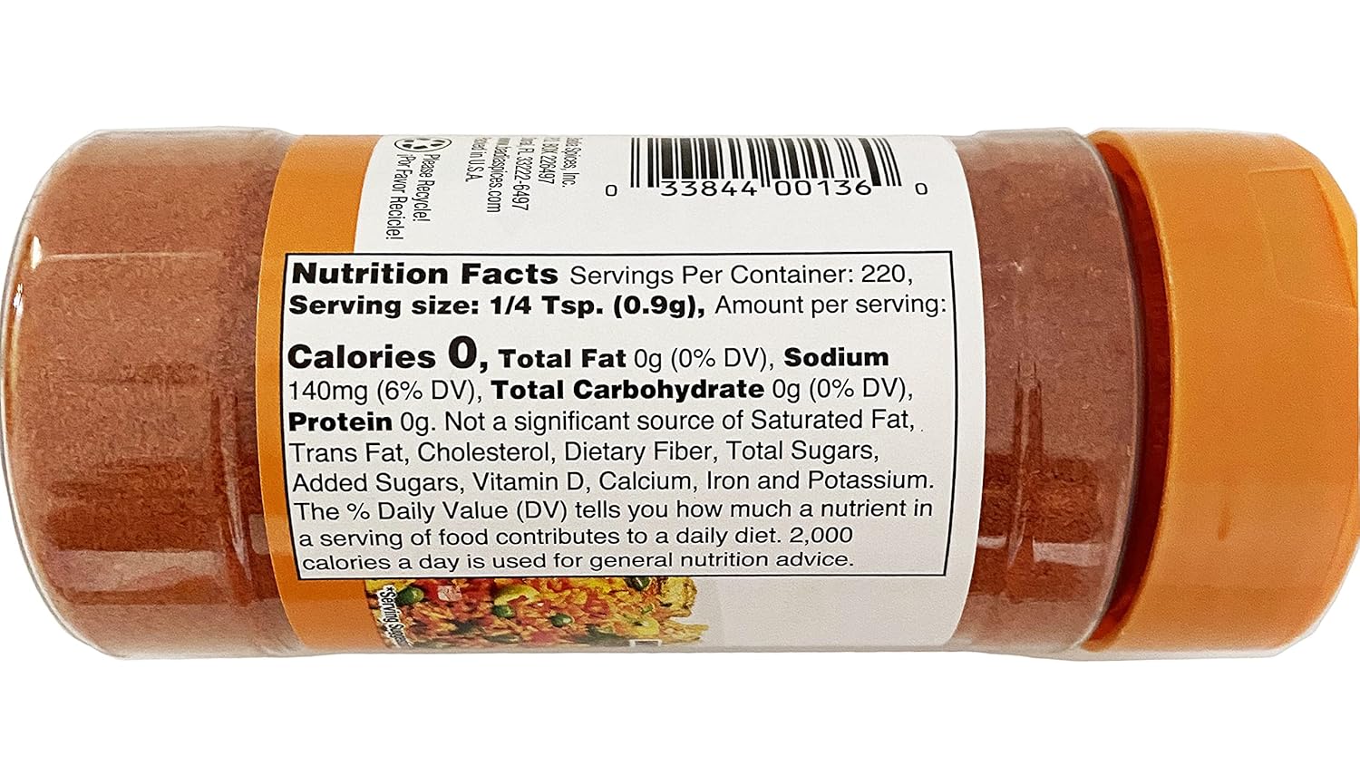 7 ozSazon Coriander Annatto SeasoningCulantro Achiote Kosher Yaxa