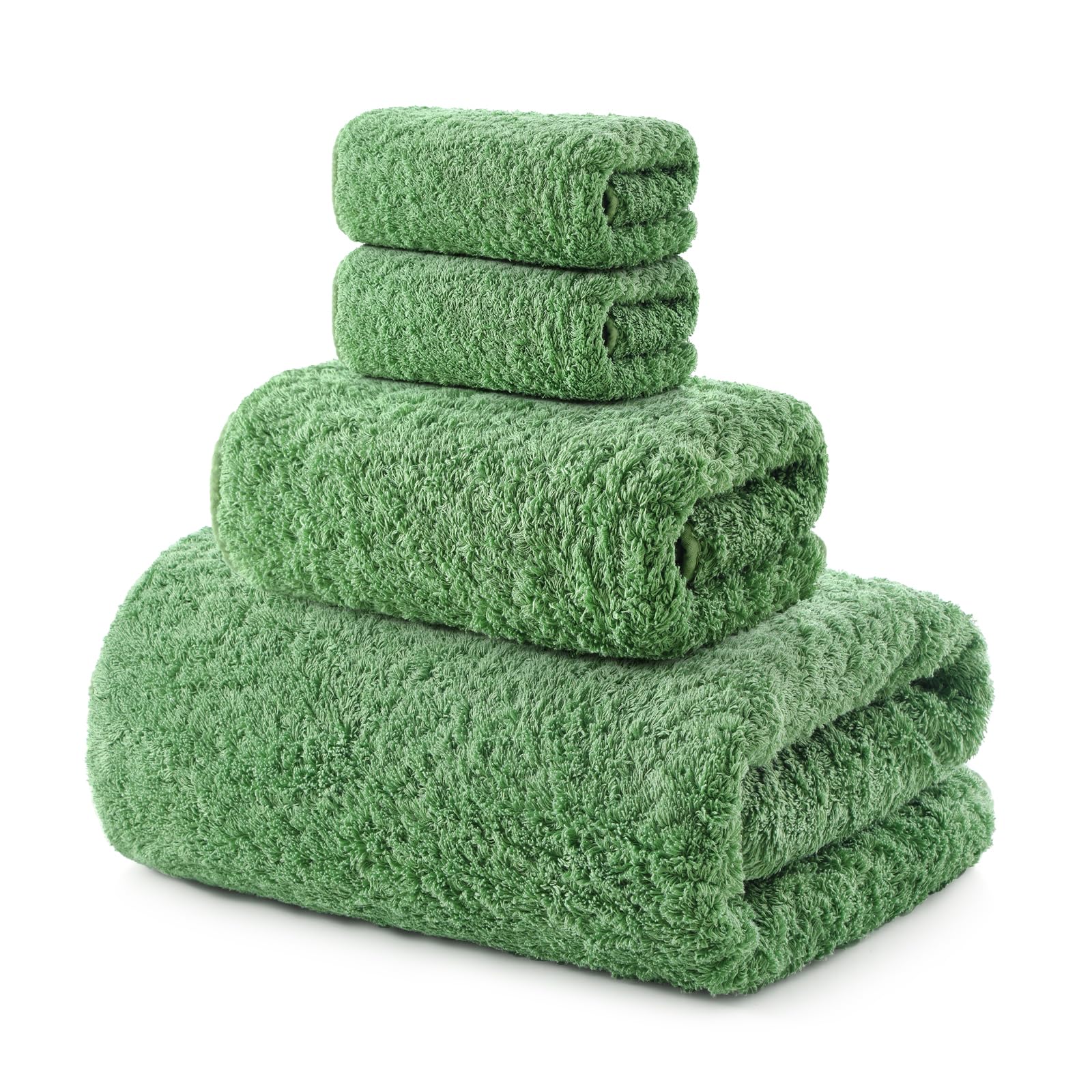 REDKISS Ultra-Plush Bath Towel Set, 900GSM Premium Thick Cotton for Bathroom & Spa, Super Absorbent Quick-Dry Bath Sheets with No Shedding (4-Piece