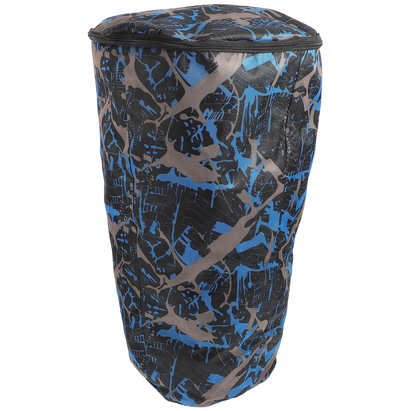 Djembe Bag African Drum Gig Bag Djembe Carrying Case Oxford Cloth Waterproof African Drum Shoulder Backpack with Shoulder Strap Camouflage Blue