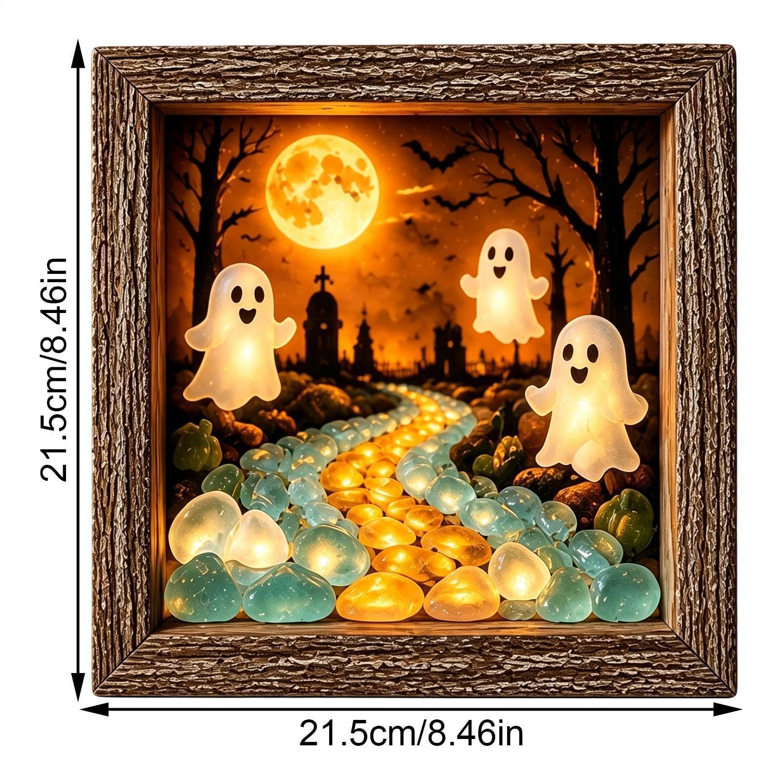 Generisch Scatola dei ricordi di Halloween luminosa, fai da te, fantasma di