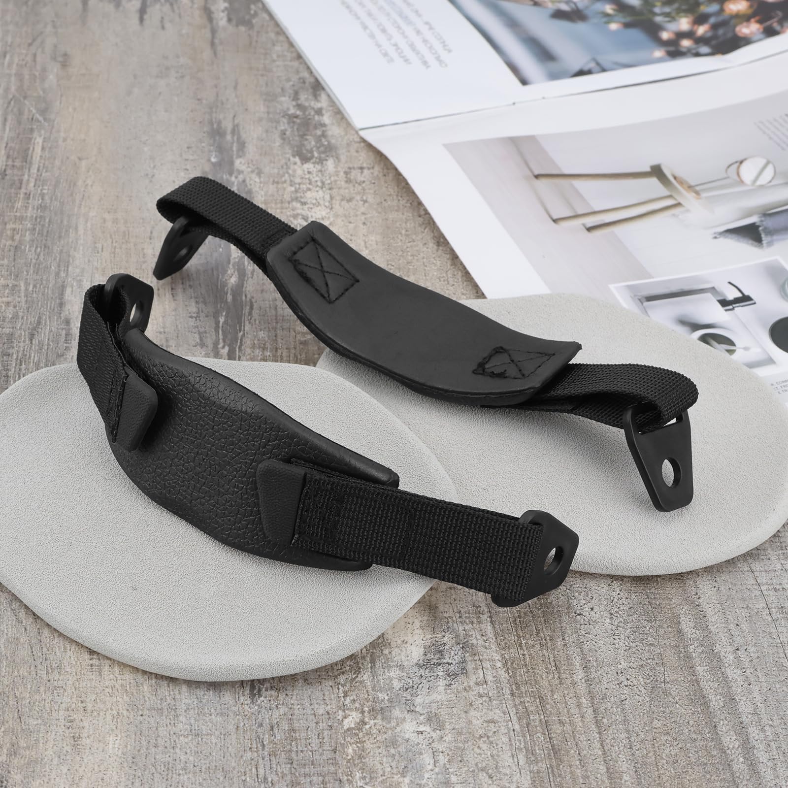 OTOTEC 1 para butów z regulowanym otworem na plecy pasek sznurowadła płótno zdejmowane sznurowadła ze stałą klamrą długie 23,3 cm/33,7 cm