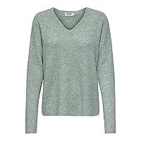 ONLY Camicia a Manica Lunga in Maglia per Donna Maglione in Lana Caldo Maglia di Base