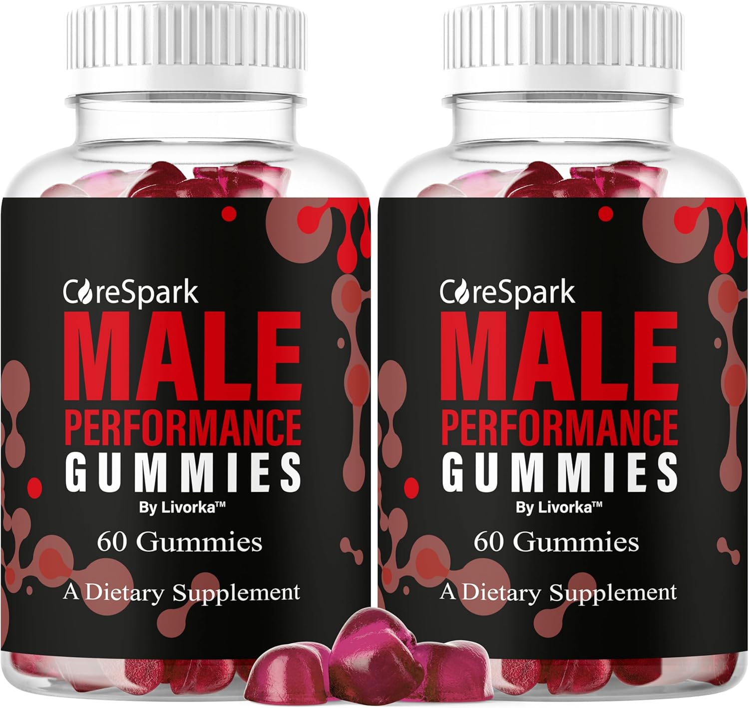 (2 Pack) CoreSpark Gummies - Official CoreSpark Gummy Supplement For Men, Maximum Strength Performance, Natural CoreSpark Multivitamin Support Overall Health & Wellness, 120 Gummies For 2 Months