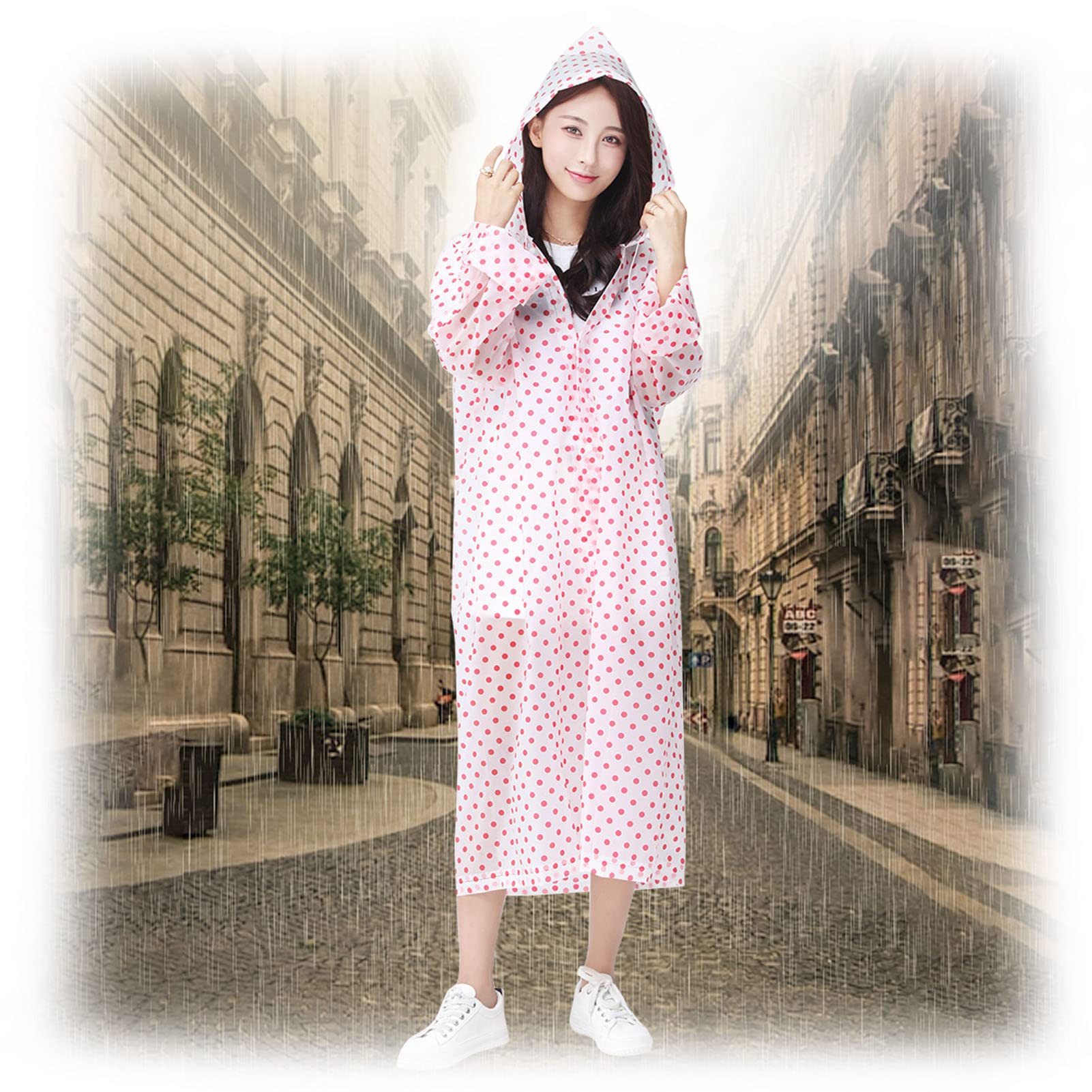 Imperméable portable pour adultes fini les vêtements trempés