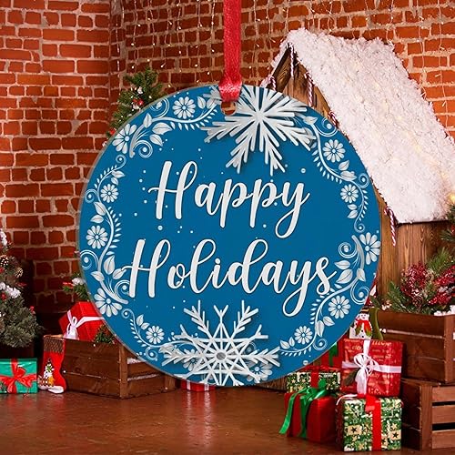 Miniatura 56 de Christmas Ornament Merry Christmas Y'all Christmas Tree Decorations Gold Snowflake Ball Wreath Novelty Acrylic Ornaments Xmas Gift Home Xmas Tree