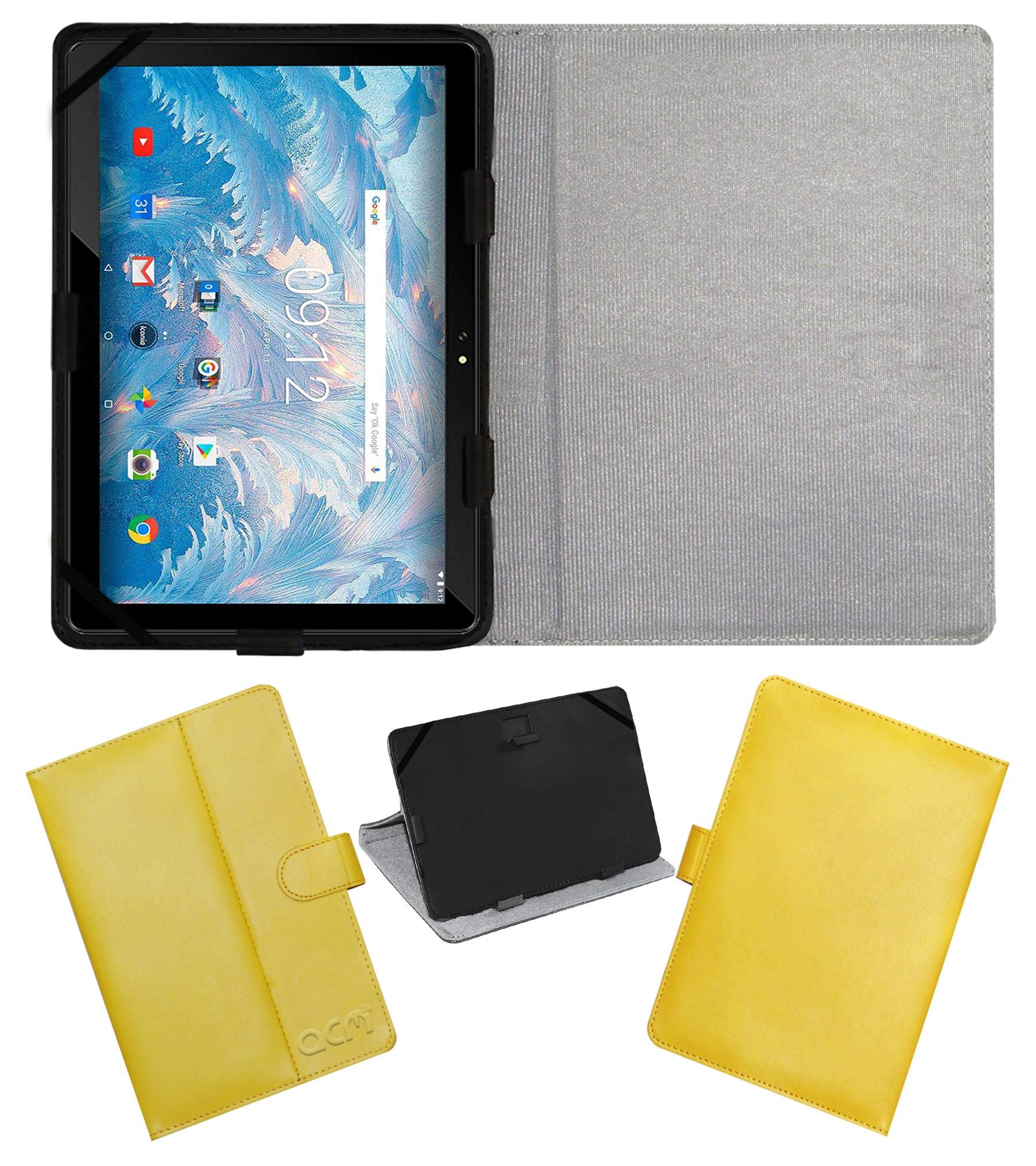 Acm Leather Flip Flap Case Compatible with Acer One 10 T4-129L Tablet Cover Stand Black (B08P74KJ77) Amazon Price History, Amazon Price Tracker