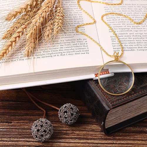 Miniatura 2 de 5 lupas de collar de monóculo, disfraz de caballeros de Halloween para ocular monóculo 1920 con cadena de 36 pulgadas de largo para disfraz de