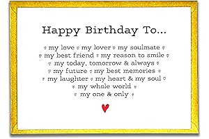 Romantic Birthday Card for Him - Expressing Love and Affection