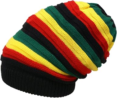 Rasta Knit Tam Hat Dreadlock Cap 