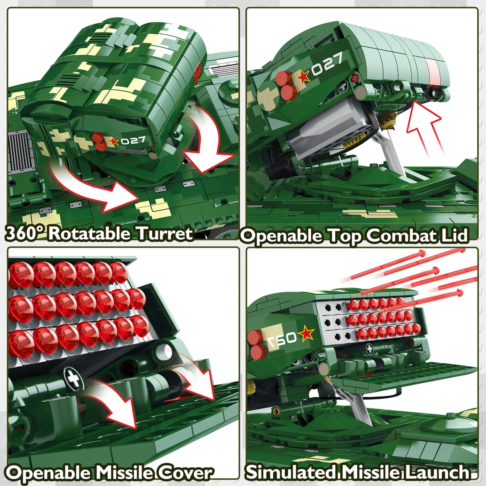 Amazon.co.jp: ALTITAB 大人用戦車構築セット、第二次