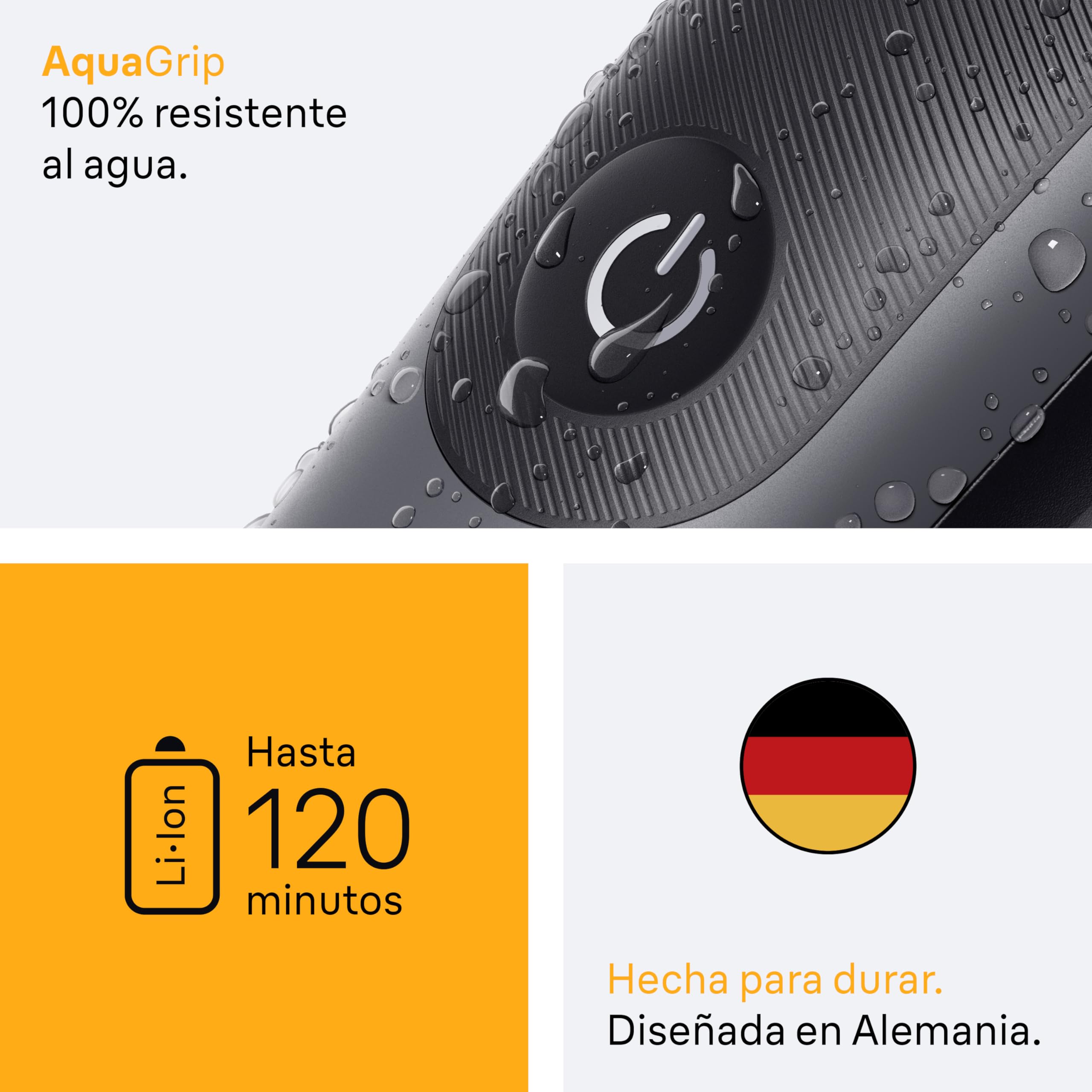 Braun Todo En Uno Series 5 AIO5520, Kit De Styling 7en1, Lámina Ultra Afilada, 120 Min, Tecnología SensitiveTrim Para el Cuerpo, Recorte Preciso Y Eficiente, AquaGrip Para Uso Bajo El Agua, Gris