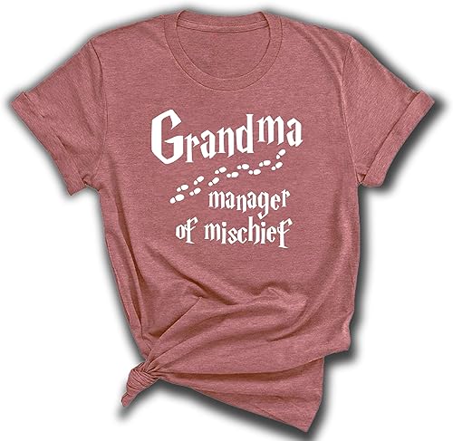 Miniatura 4 de Grandma Manager of Mischief Shirt | Funny Grandma Graphic Tee Sweatshirt Hoodie for Women | Magical Top | Cute Humor Tee for Mothers and Grandmothers