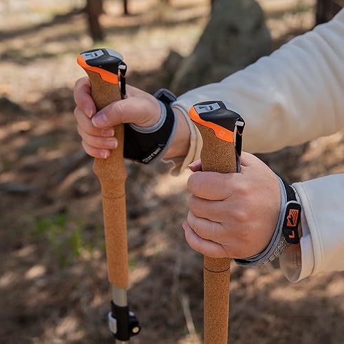 Miniatura 5 de Terrain Alpha Vertex Carbon - Bastones de trekking, bastones para caminar y senderismo, Canyon Sunset