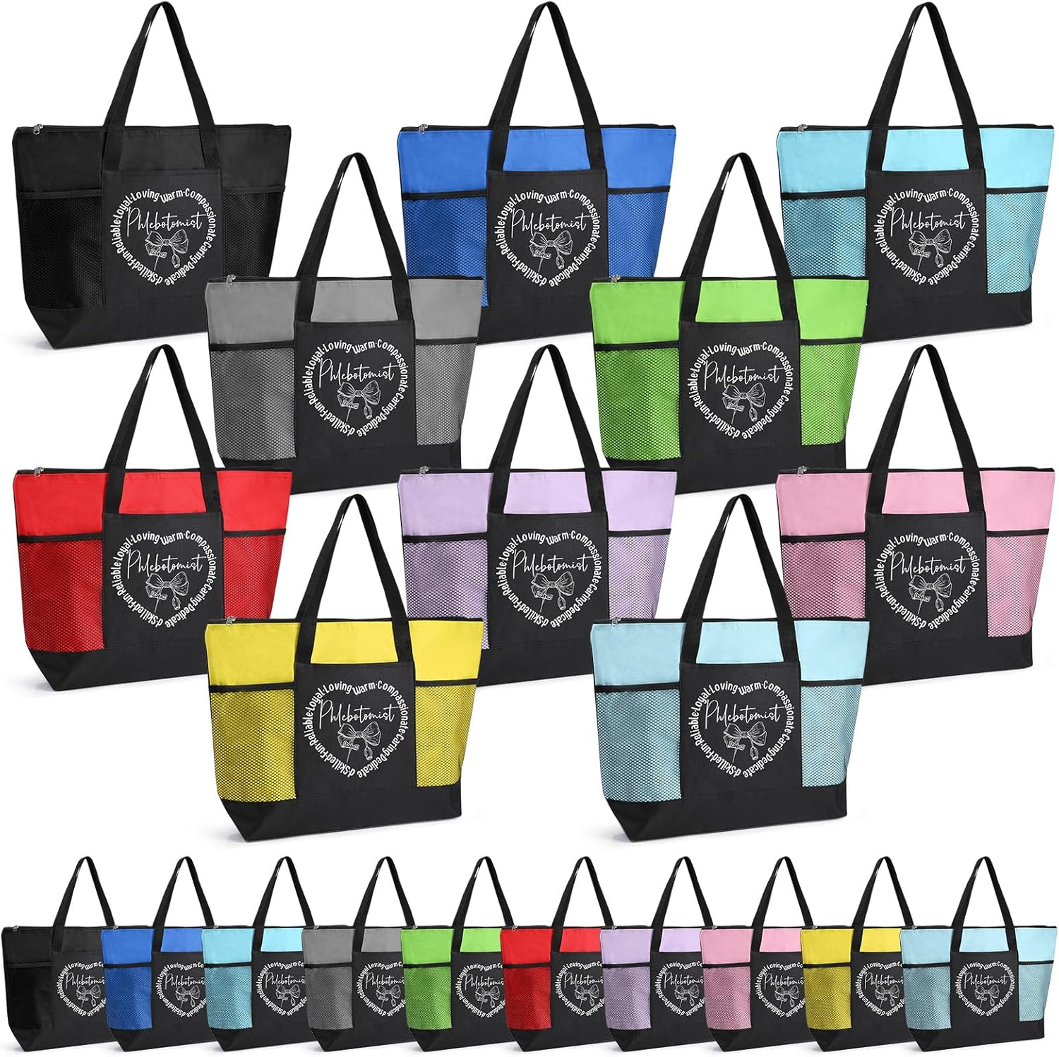 Phlebotomist Recognition Week Gifts Bulk Phlebotomist Technician Tote Bag Essentials Thank You Gifts for PT Nurse