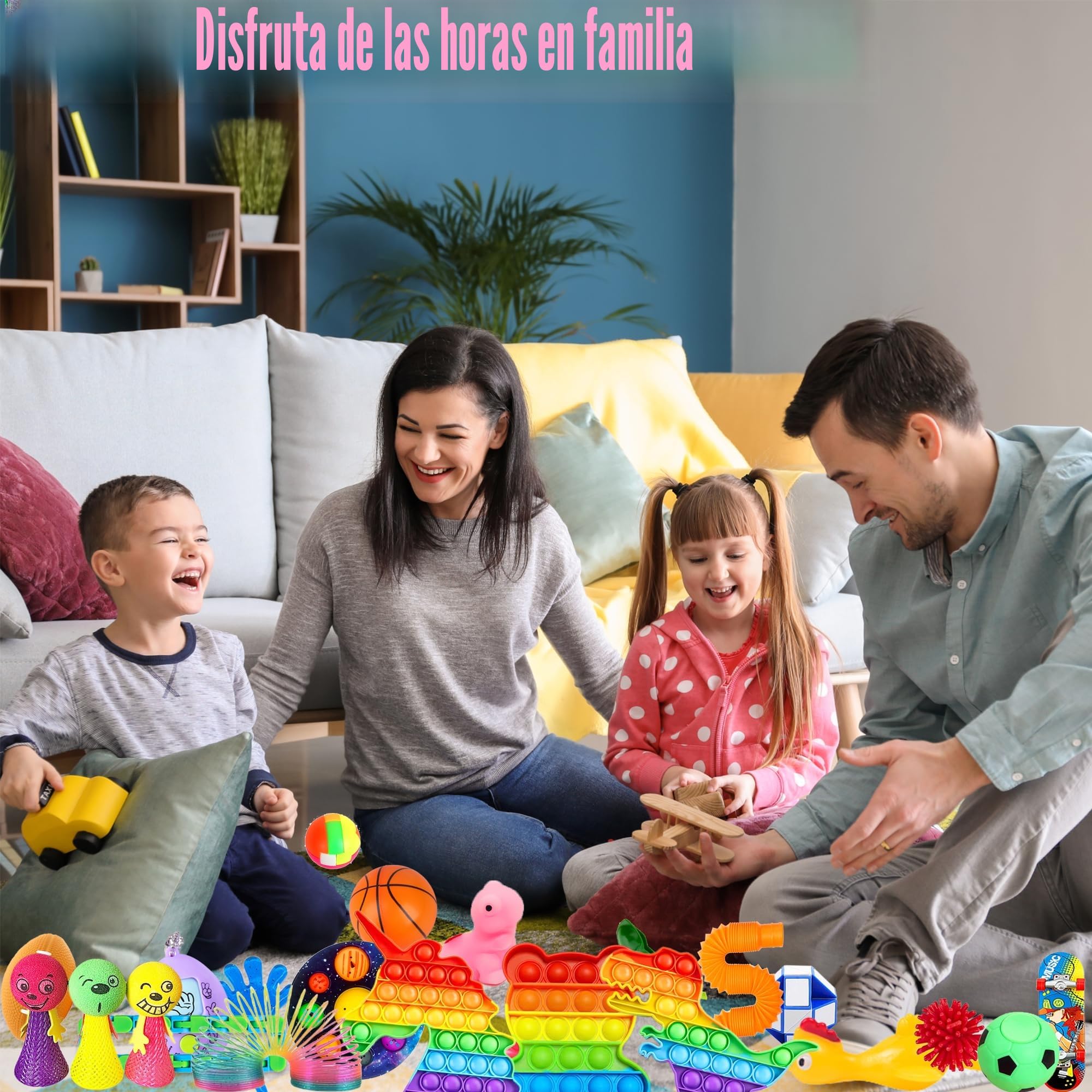 Chennyfun Kit de Juguetes Sensoriales, 80PCS Juguetes Antiestrés,Juguetes Aliviar el Estrés con Cubo Infinito, Unicornio Fidget Toy para Aliviar el Estrés y el Ansiedad Niños y Adultos, Autismo, TDAH