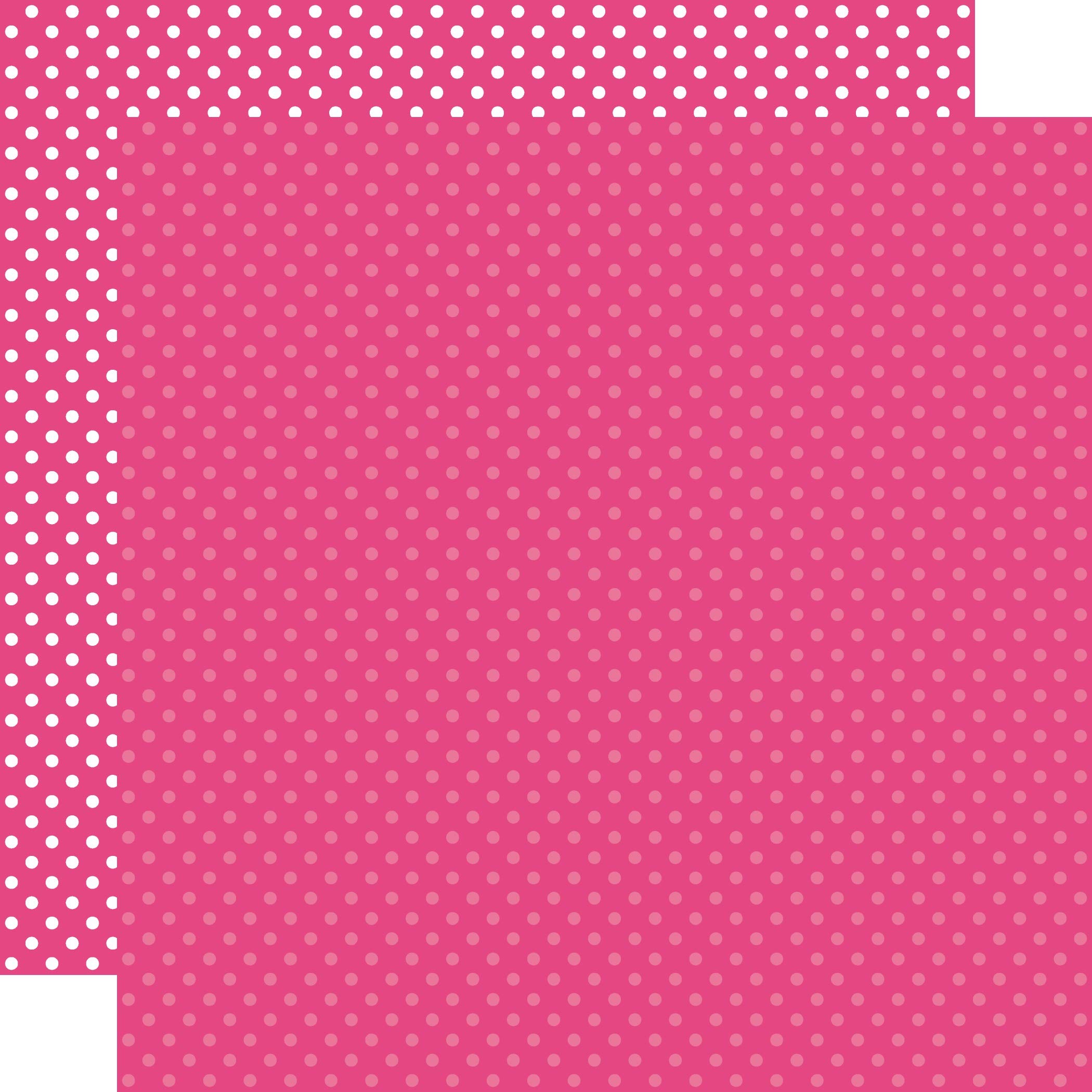 ECHO PARK PAPER COMPANY DOT/STRIPE PAPIER 12" Rose chaud, taille unique