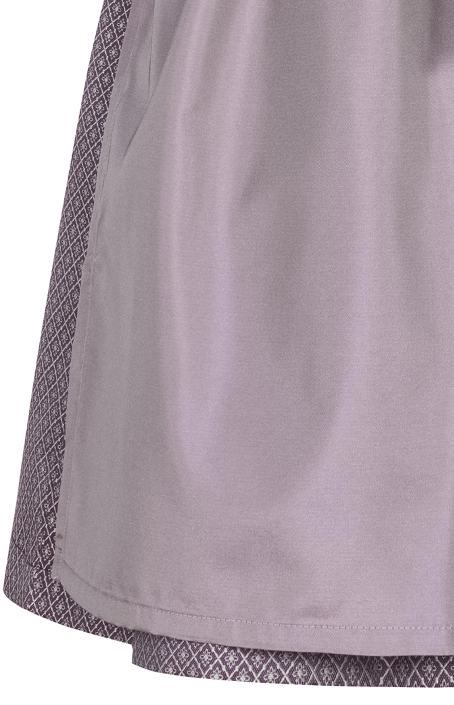 Nübler Dirndl Mädchen - 3 teiliges Set Dirndl Kleid mit Trachtenbluse und Schürze traditionell - Moderne bayrische Tracht, Gavrila in Aubergine