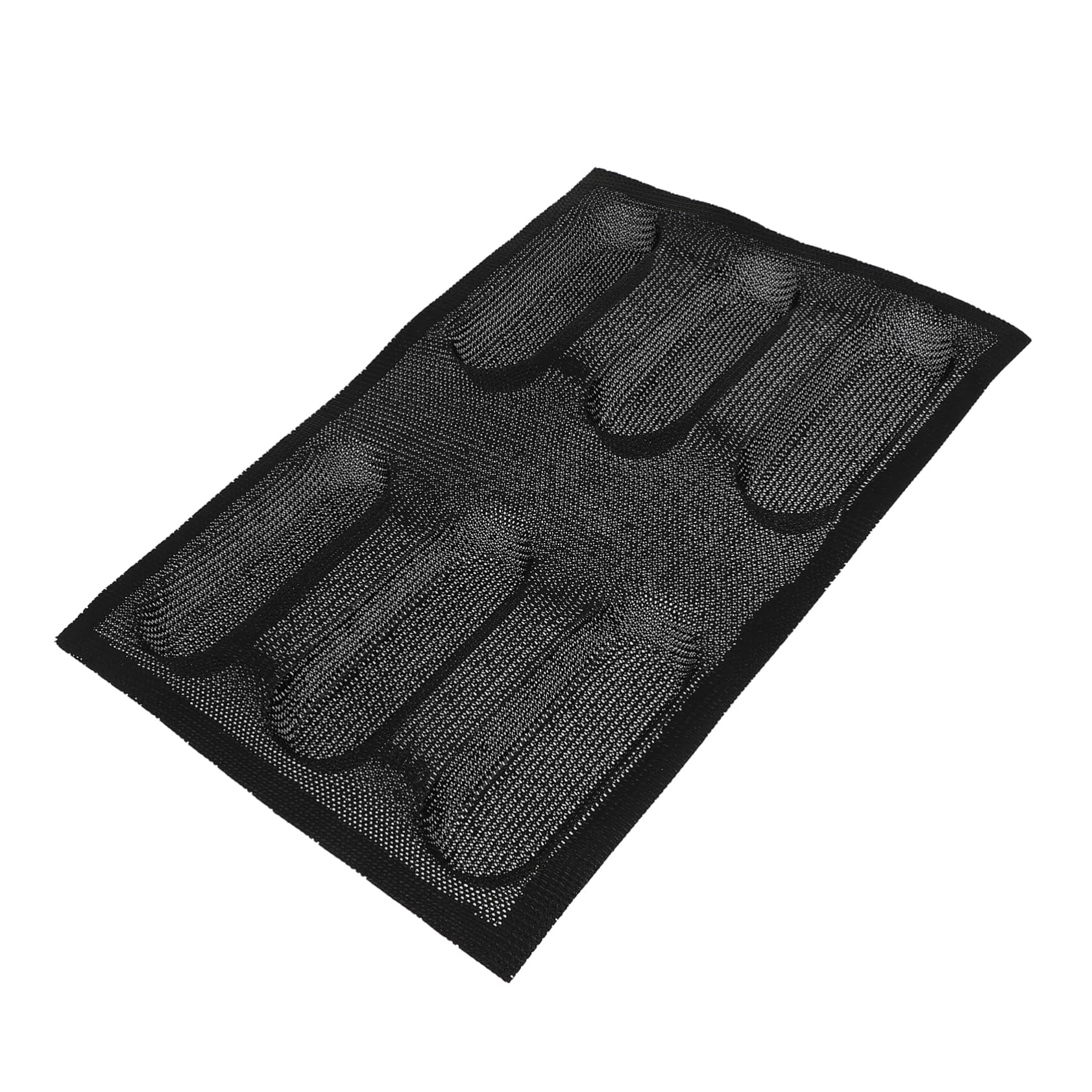 Cabilock 3pcs Non-stick Silicone Bread Mold Breathable Baking Mold for Bread Cake Easy Demoulding for Home Baking for Breakfast Afternoon Tea Black