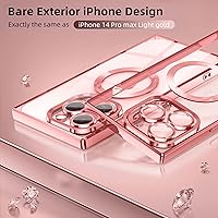 Vista 6 de Jmltech Funda transparente para iPhone 14 Pro Max, color morado