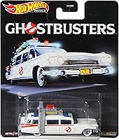Vista 3 de Hot Wheels Real Riders Ghostbusters Classic ECTO-1 Die-Cast Vehicle 1:64 Scale