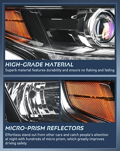 Miniatura 62 de Nilight Headlight Assembly Compatible with 1988 1989 1990 1991 1992 1993 Chevrolet GMC C/K 1988-1993 Silverado Suburban Sierra Blazer Tahoe Yukon