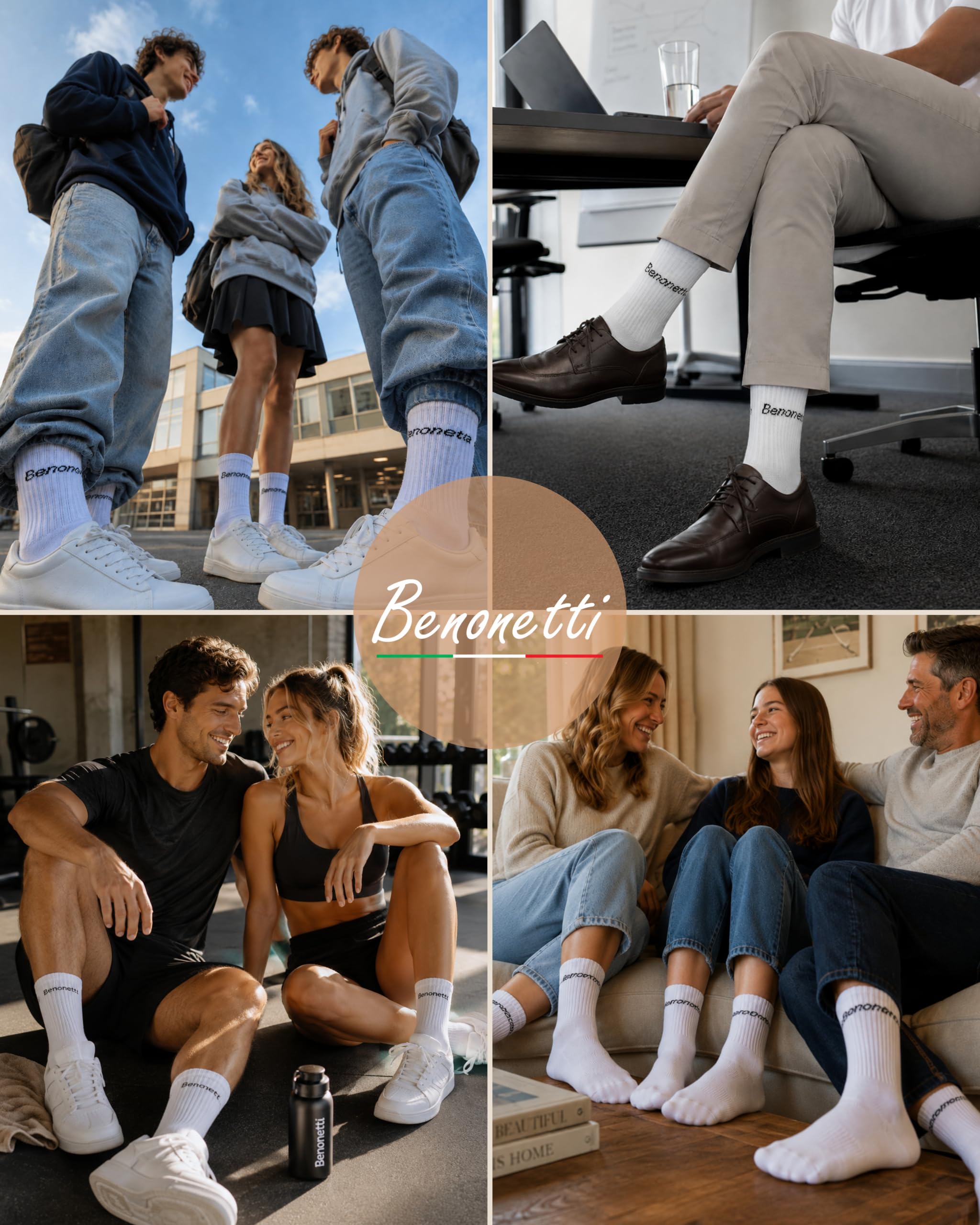 Tennissocken Damen & Herren, 9 Paar, atmungsaktive Baumwollsocken mit weicher Komfort-Frotteesohle, Airmesh, kaum spürbaren Nähten & Komfortbund