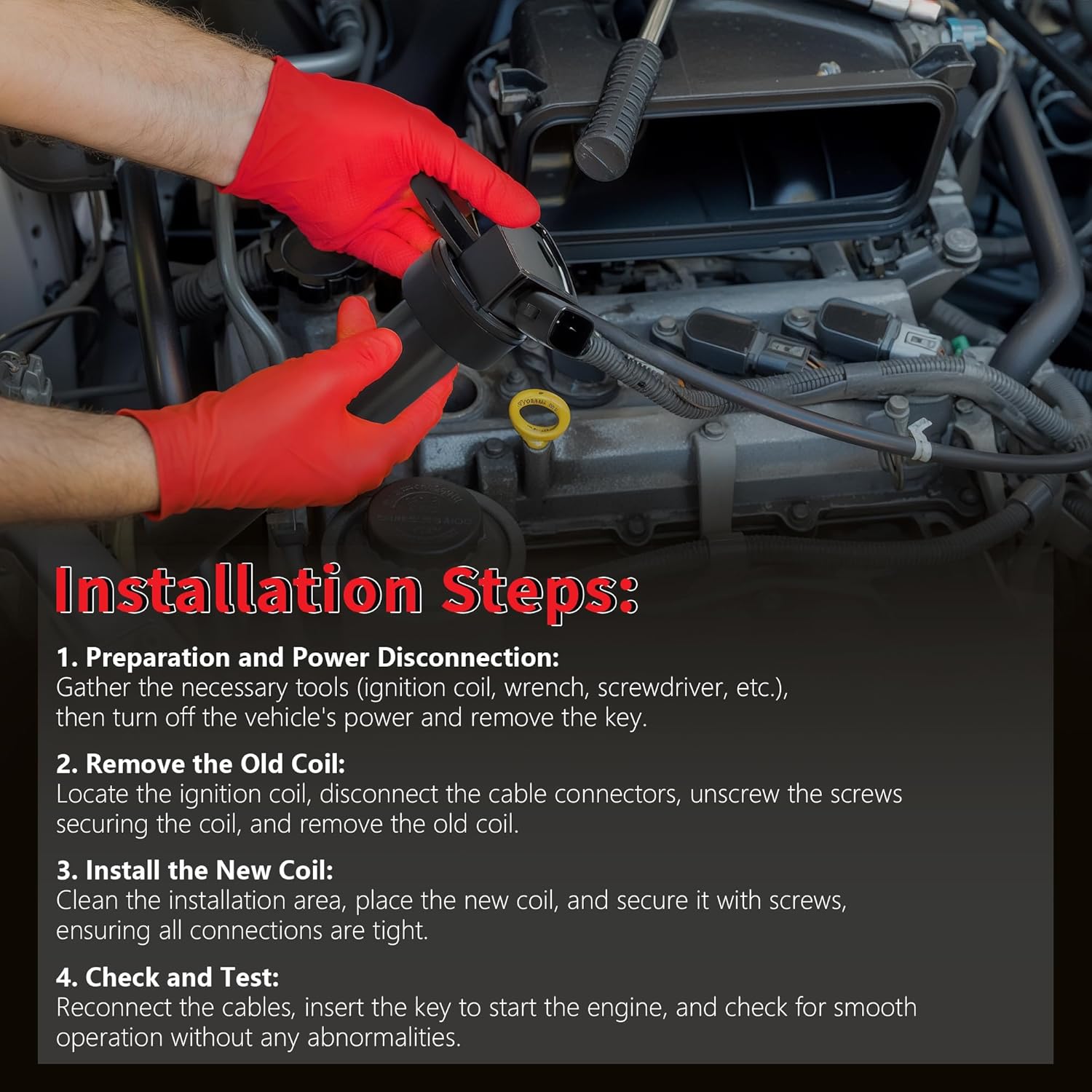UF651 Ignition Coil Pack and Iridium Spark Plugs Set of 4, Compatible with Hyundai Elantra Tucson 2011-2016 1.8L 2.0L L4 Kia Forte Soul 2012-2019 2.0L Replacement for 273002E000 97390 LKR7BGPS