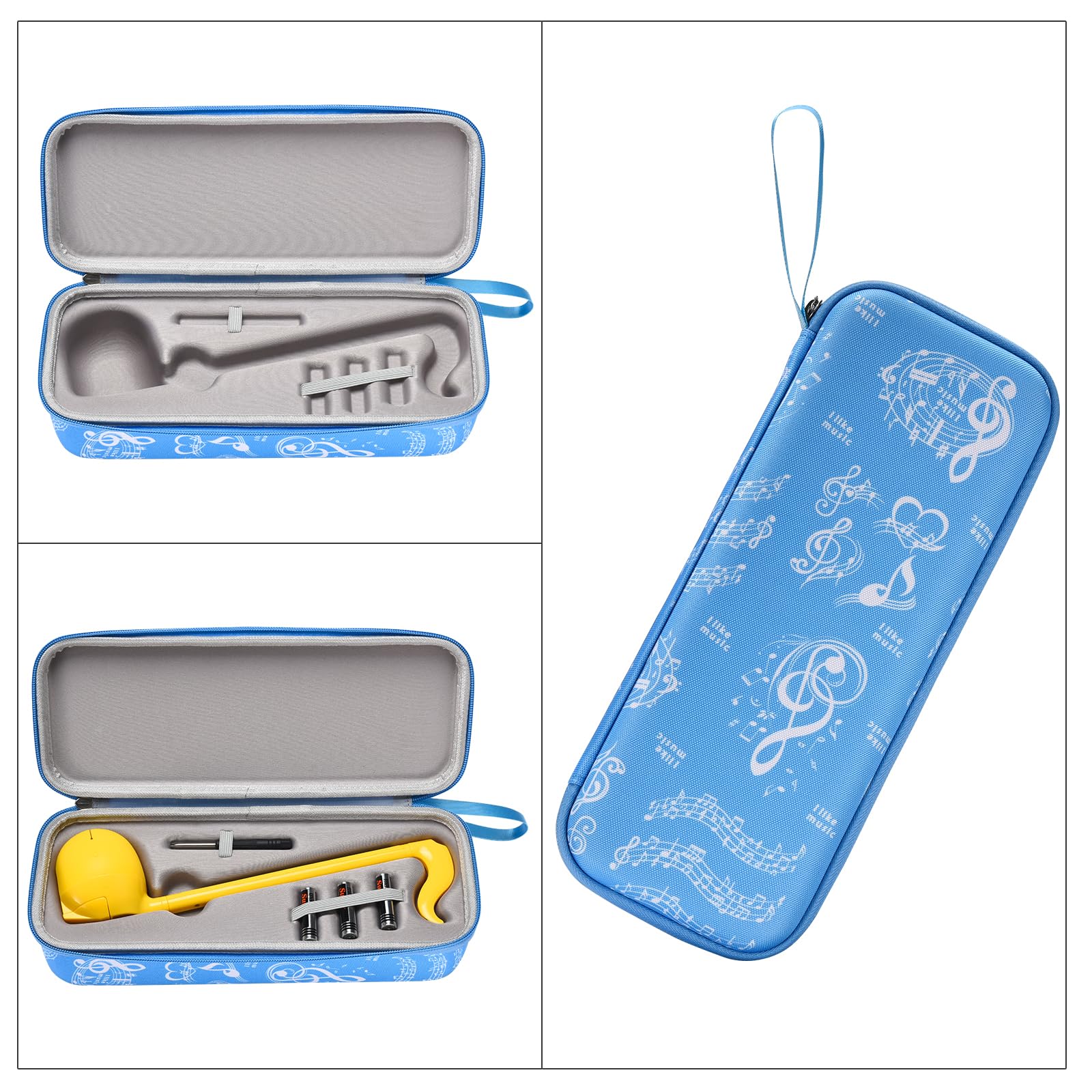 Janjunsi Funda de Almacenamiento Compatible con Otamatone Japonés Electrónico Musical Instrumento Portátil Sintetizador (Regular Size), Funda Dura de Protección EVA Bolsas de Almacenamiento