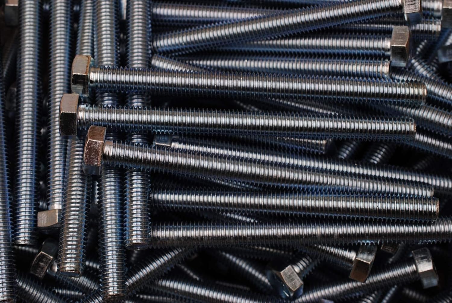 (20) Grade 5 Full Thread 1/2-13 x 6 Hex Head Tap Bolt Zinc Plated