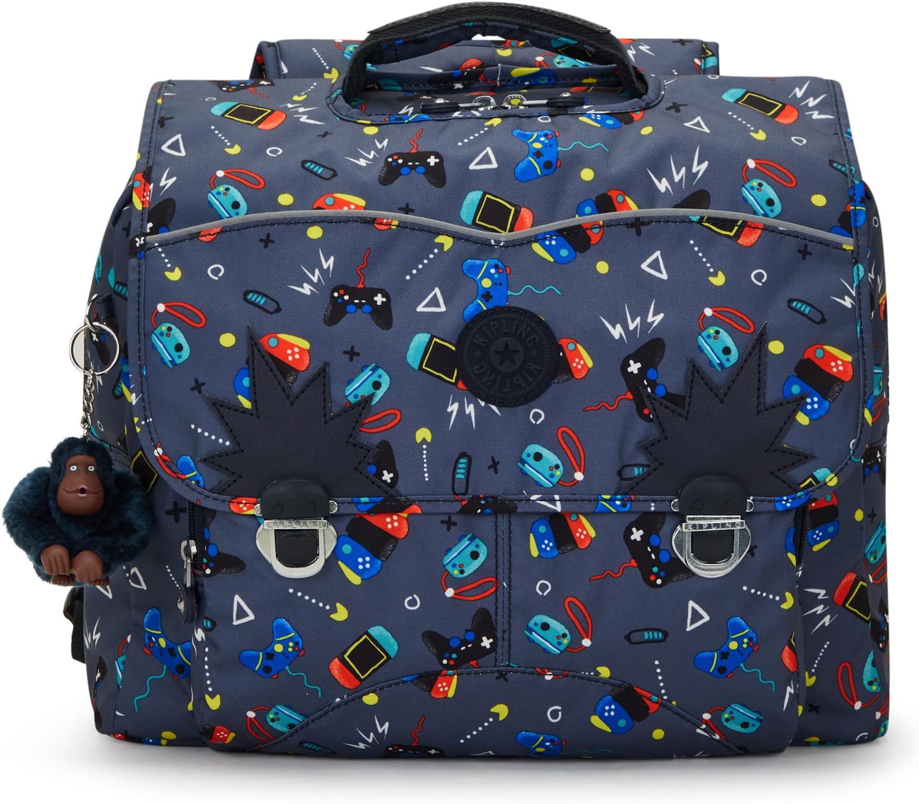 Kipling Iniko Backpacks, 37X19.5X30, Gaming Grey (Grey)