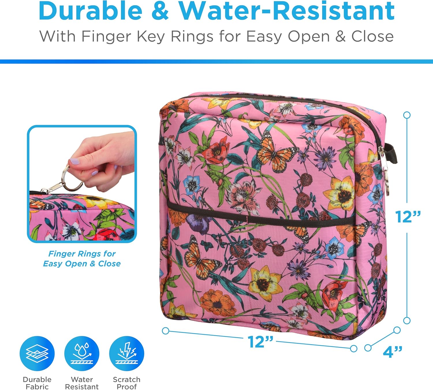 NOVA Universal Walker and Baby Stroller Bag, Transport Chair Bag Enchanted Garden image 2 of 5 B01D2ZME6W