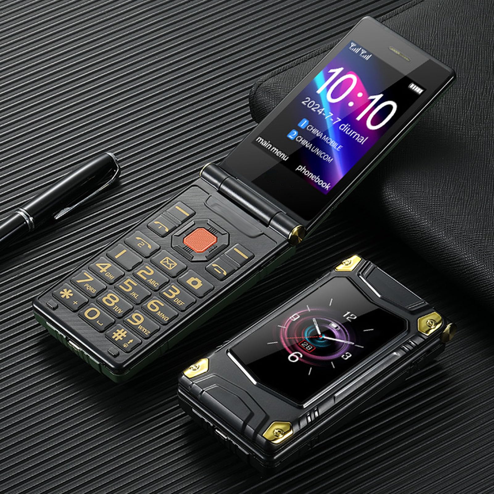 Amazon | Annadue 高齢者向け折りたたみ式携帯電話、4G LTE対応、SIM