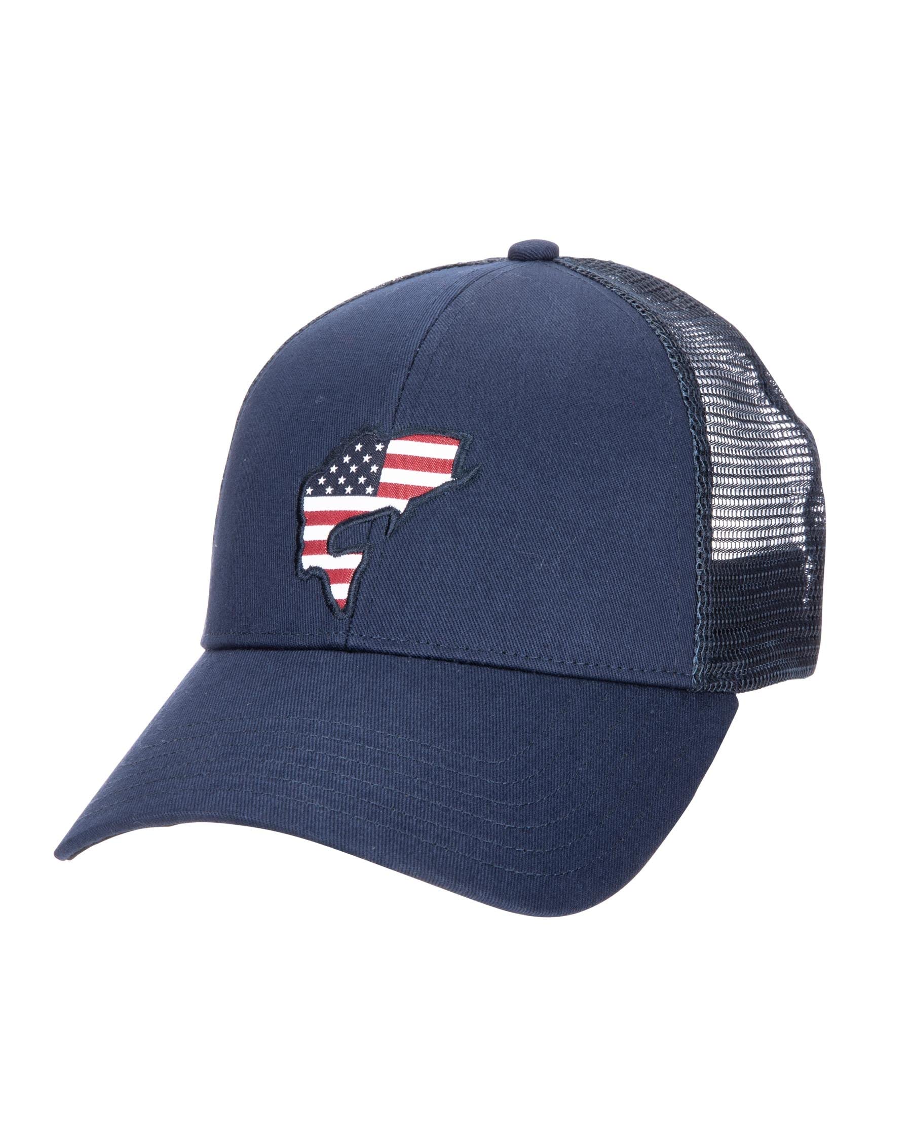 USA Catch Trucker Hat Admiral Blue / One Size