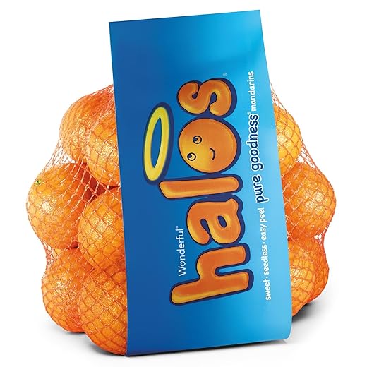 Wonderful Halos Mandarins, Sweet, Seedless, Easy Peel Mandarin Oranges, 3lb Bag