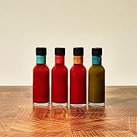 Vista 3 de Modern Gourmet Global Hot Sauce To Go! 5 botellas de 1.6 onzas. Salsas picantes de todo el mundo.