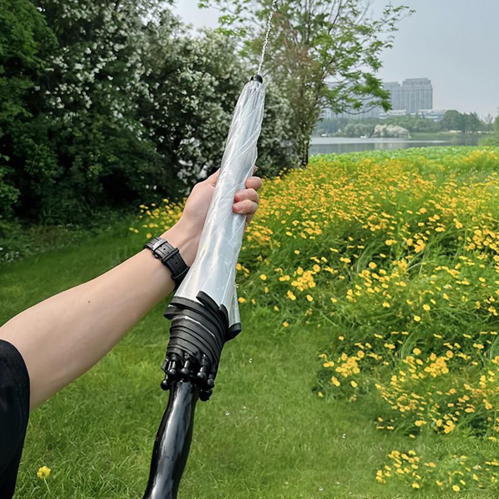 Umbrello della pistola ad acqua - Viene fornito con scudo a bolle trasparente e pistola ad acqua di grande capacità | Giocattoli a schermo interattivo per festa in piscina, campeggio, cortile in modal