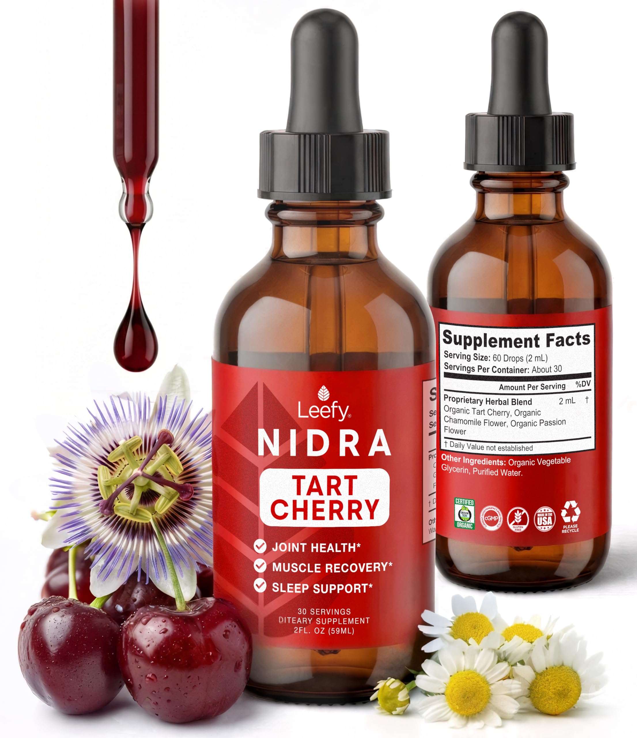Amazon.com: Leefy Organics Tart Cherry Supplement Nidra - Fast