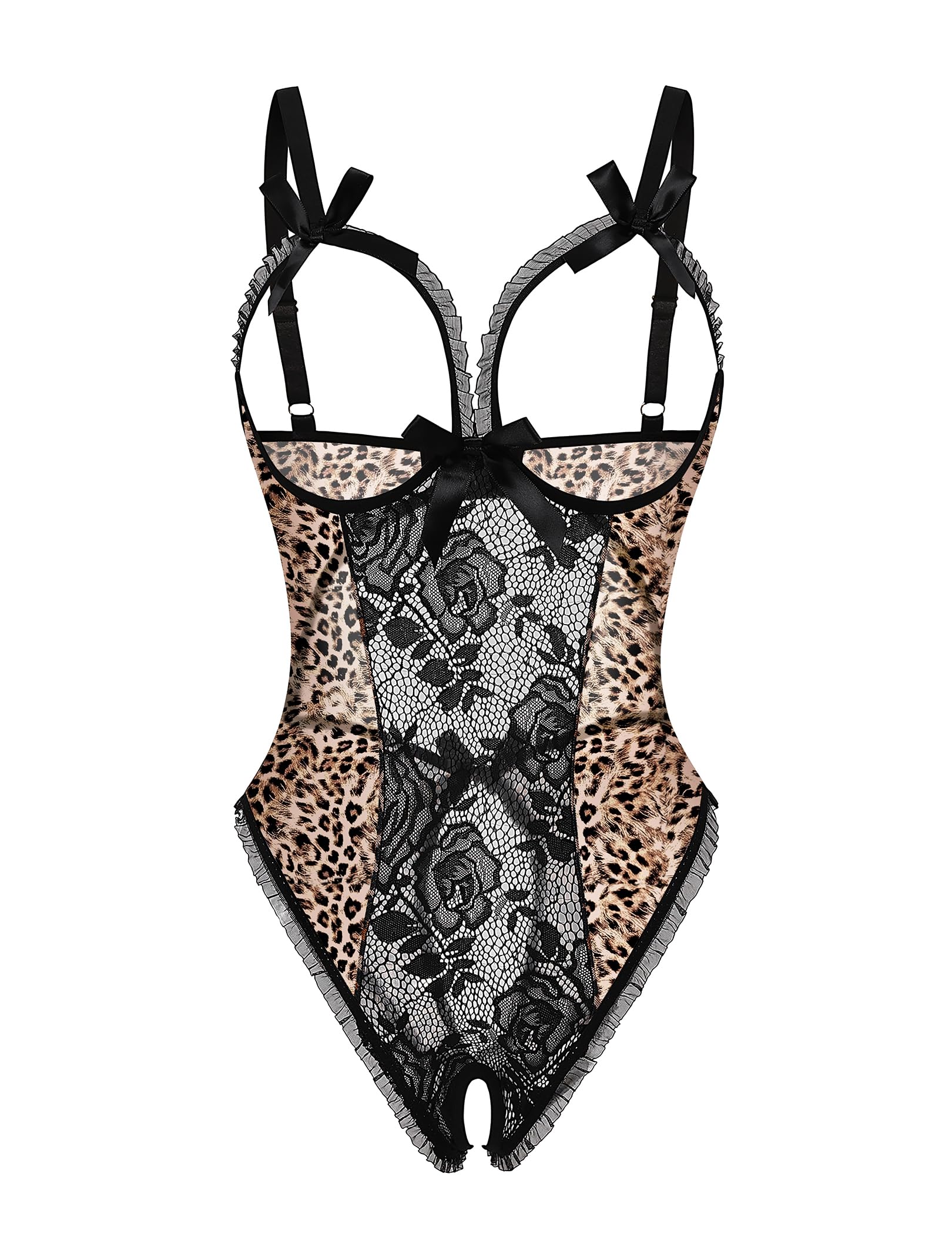 Avidlove Women One Piece Lingerie Sexy Lace Babydoll Mini Bodysuit