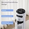 Levoit - DC Motor Large Tower Fan - Very Quiet Fan - 4 Modes / 12 Levels / 12 Hours Timer - Remote Control Cooling Tower Fan with 7.9 m/s Speed - 90° Oscillating - Pearl White 106 cm