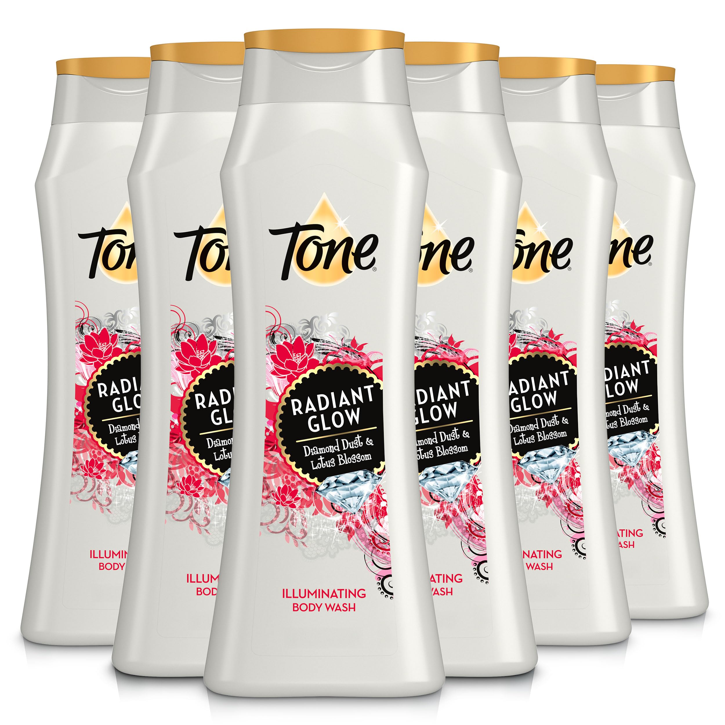 Tone Body Wash Radiant Glow 16 fl oz Pack of 6