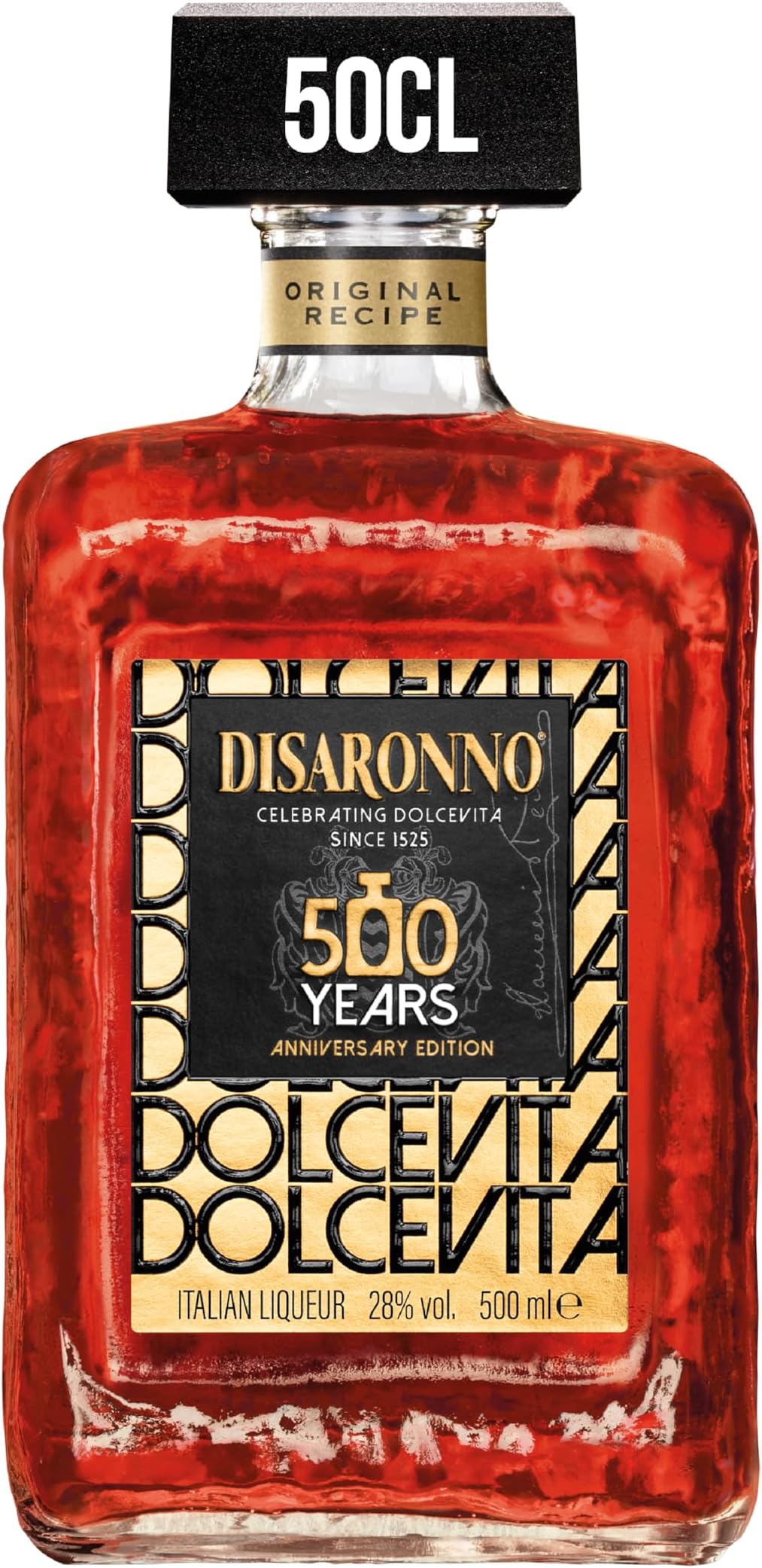 Originale Italian Liqueur | 50cl | 28% vol | The World’s Favourite Italian Liqueur | Sweet and Fruity Amaretto Flavour | Gluten and Nut Free | Great On The Rocks or in Cocktails