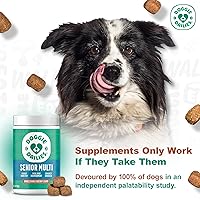 Vista 3 de Doggie Dailies Senior Essentials Multivitamínico para perros masticables suaves Multivitamínico avanzado para perros Apoyo nutricional