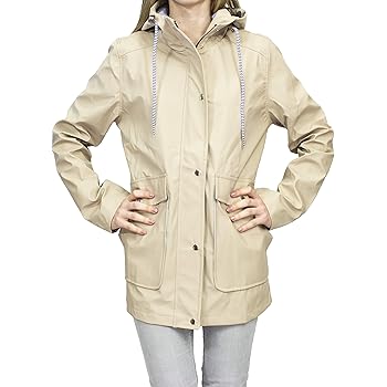 hooded mac jacket womens