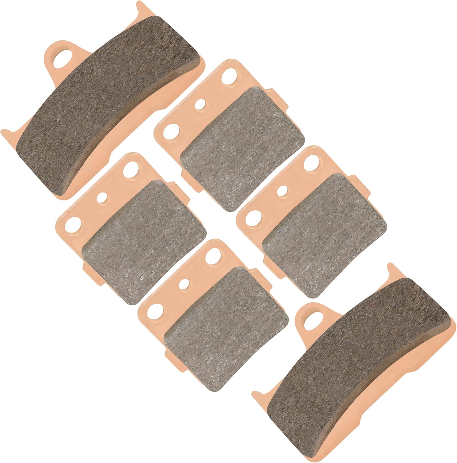 Caltric Brake Pads Compatible with Yamaha Grizzly 660 Yfm660 Ducks Unlimited 2006-2007 Front Rear Brakes