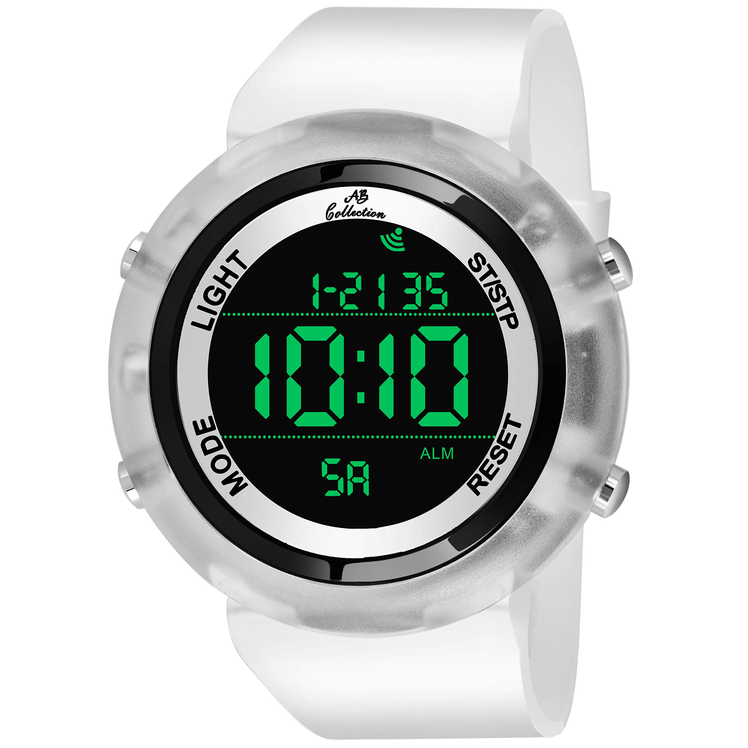 AB Collection Adi Transparent Ring G-Style S-007 Shock Digital Rubber Watch - For Men (White) (B09166PWPX) Amazon Price History, Amazon Price Tracker