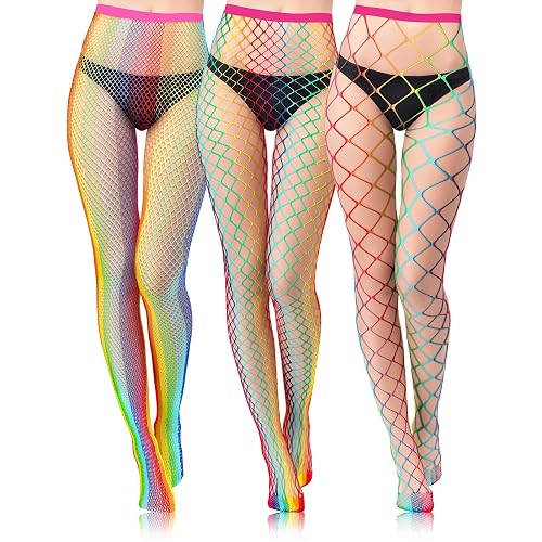 neon rainbow thights